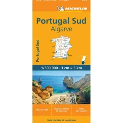 Reisboeken & Kaarten-Michelin 593 Zuid-Portugal Algarve wegenkaart