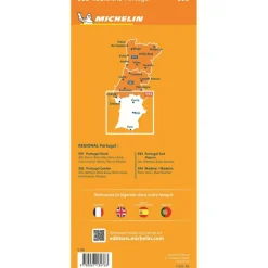 Reisboeken & Kaarten-Michelin 593 Zuid-Portugal Algarve wegenkaart