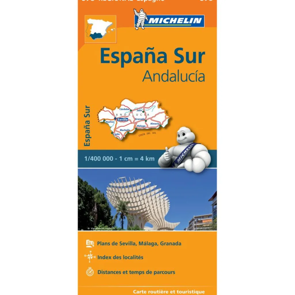 Michelin 578 Zuid-Spanje Andalucía wegenkaart< Reisboeken & Kaarten