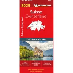 Michelin 729 Zwitserland wegenkaart 2025< Reisboeken & Kaarten