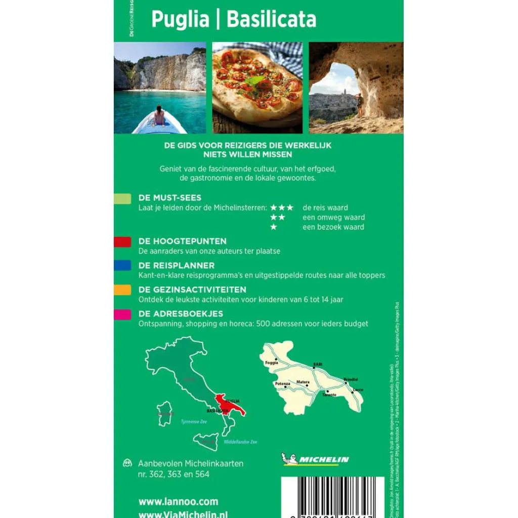 Reisboeken & Kaarten-Michelin Puglia Matera Basilicata reisgids