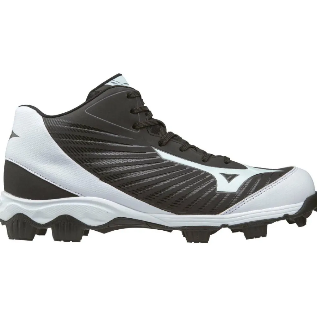 Korfbalschoenen-Mizuno 9 Spike Advanced Franchise 9 MID 11GP175090 korfbalschoenen dames zwart wit