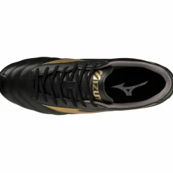 Mizuno Morelia II Club voetbalschoenen black gold darkshadow< Voetbalschoenen