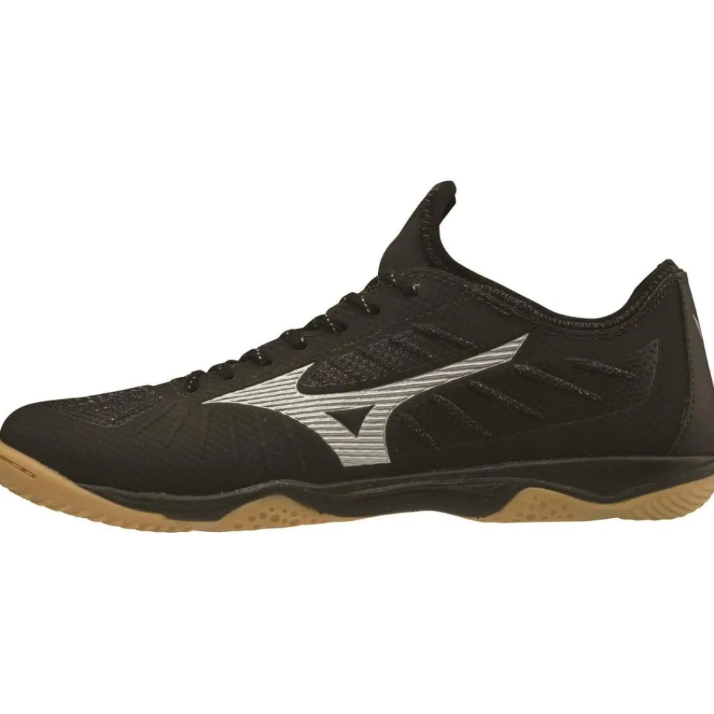 Mizuno Rebula Sala Elite zaalvoetbalschoenen black silver< Voetbalschoenen