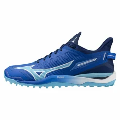 Hockeyschoenen-Mizuno Wave Leopardus hockeyschoenen mugen blue white estate blue