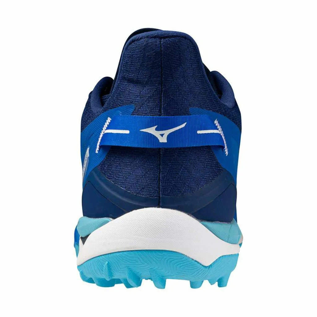 Hockeyschoenen-Mizuno Wave Leopardus hockeyschoenen mugen blue white estate blue