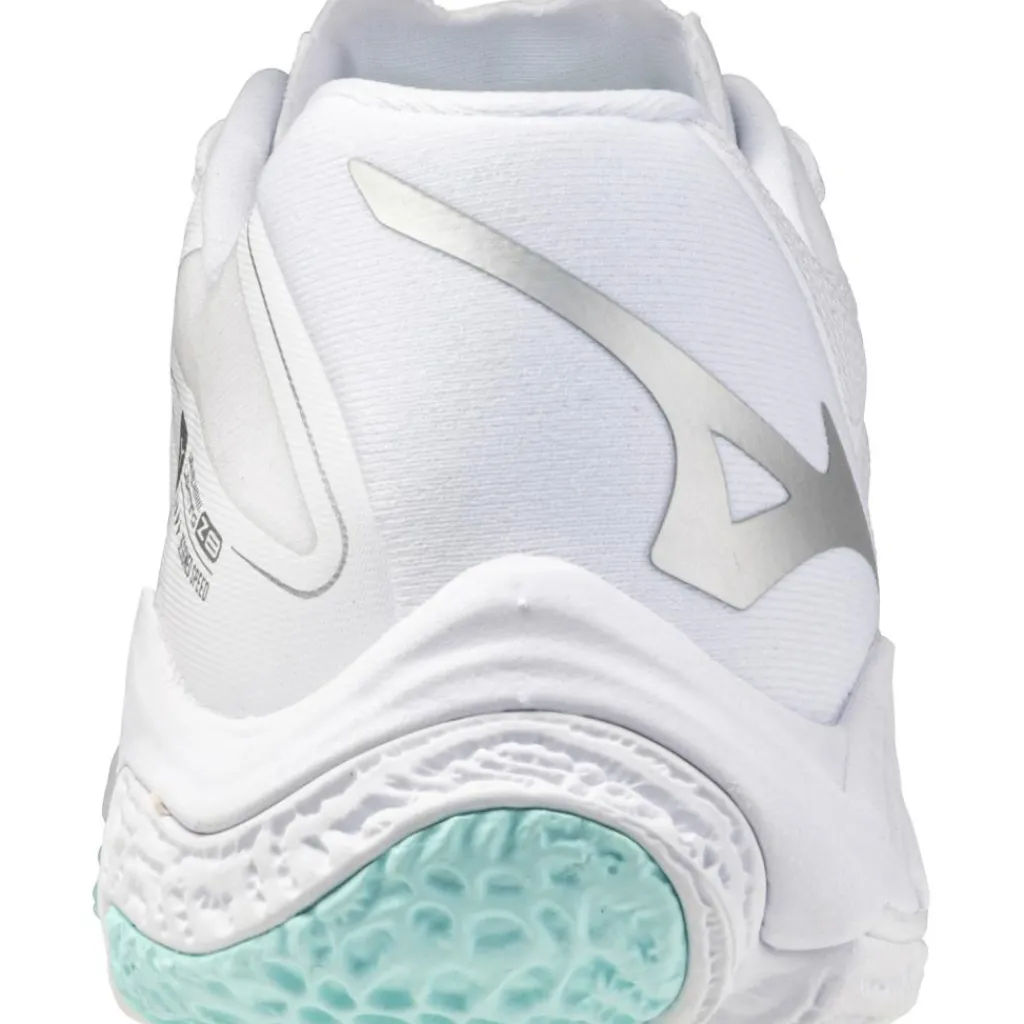 Indoorschoenen-Mizuno Wave Lightning Z8 indoorschoenen dames white blue tint