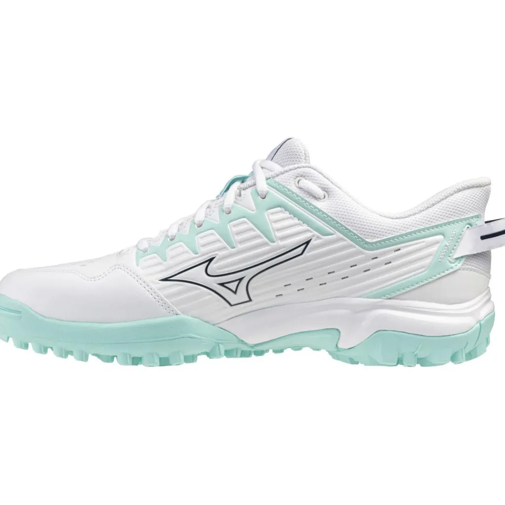 Hockeyschoenen-Mizuno Wave Lynx 2 hockeyschoenen dames white blue tint