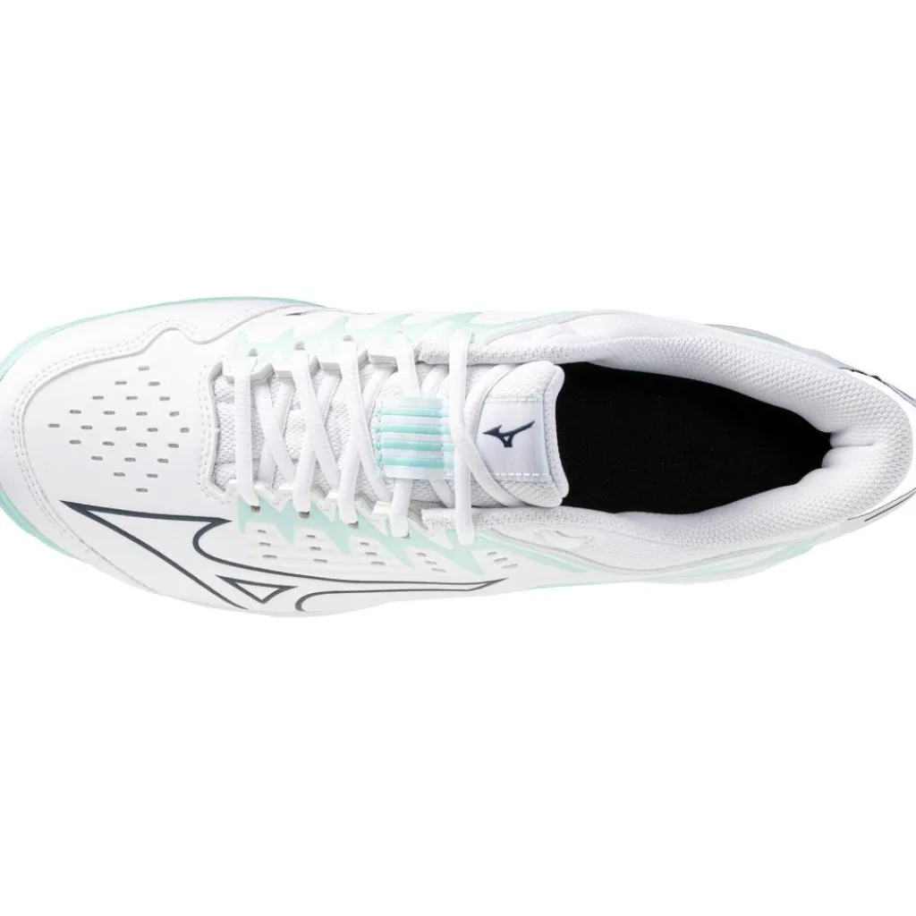 Hockeyschoenen-Mizuno Wave Lynx 2 hockeyschoenen dames white blue tint