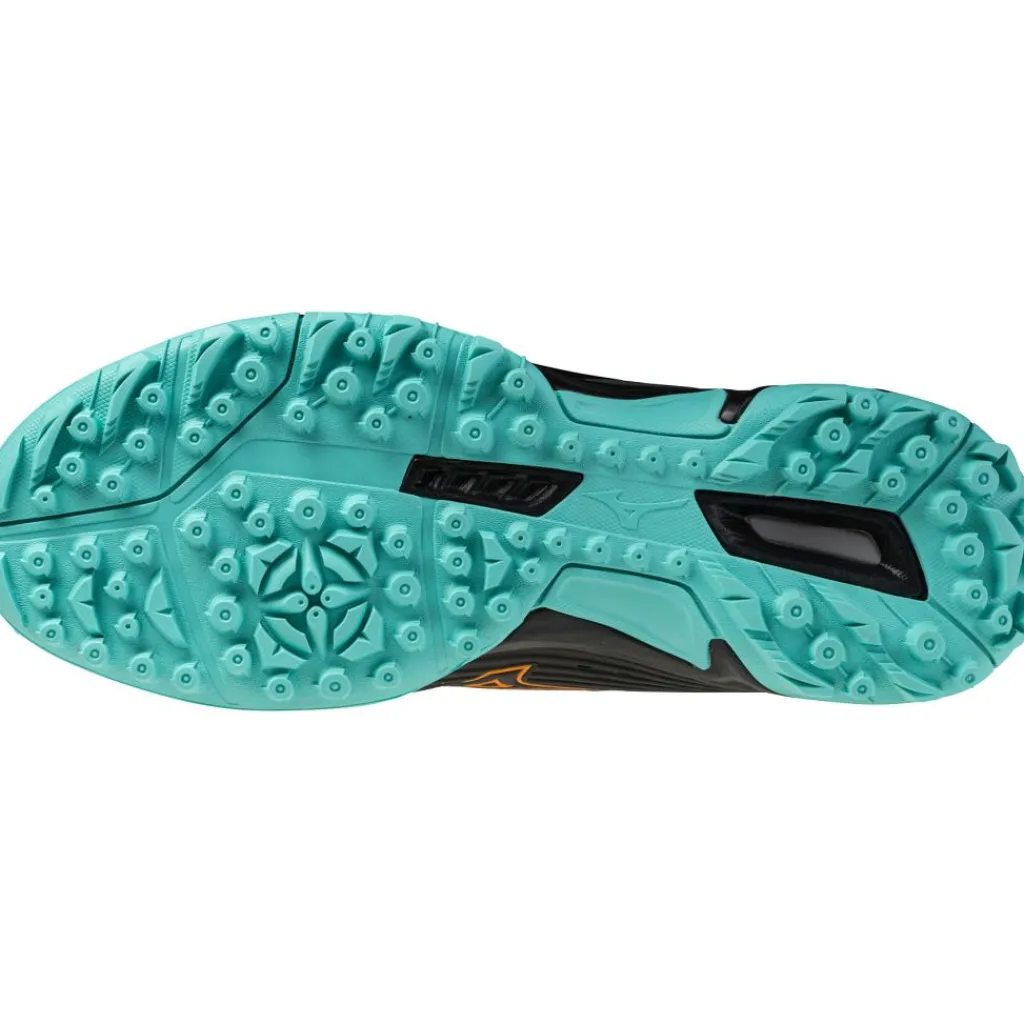 Hockeyschoenen-Mizuno Wave Lynx 2 hockeyschoenen heren black tangelo ice green