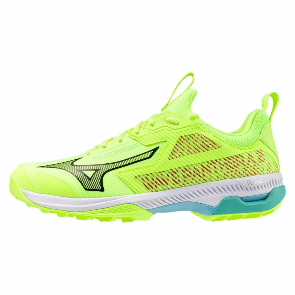 Hockeyschoenen-Mizuno Wave Panthera 2 hockeyschoenen neo lime black splish splash