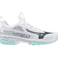 Hockeyschoenen-Mizuno Wave Panthera 2 hockeyschoenen dames white blue tint
