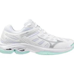 Mizuno Wave Voltage 2 indoorschoenen dames white blue tint< Indoorschoenen