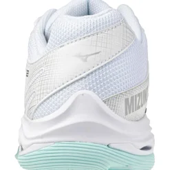 Mizuno Wave Voltage 2 indoorschoenen dames white blue tint< Indoorschoenen