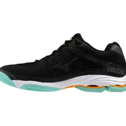 Mizuno Wave Voltage 2 indoorschoenen heren black tangelo icegreen< Indoorschoenen