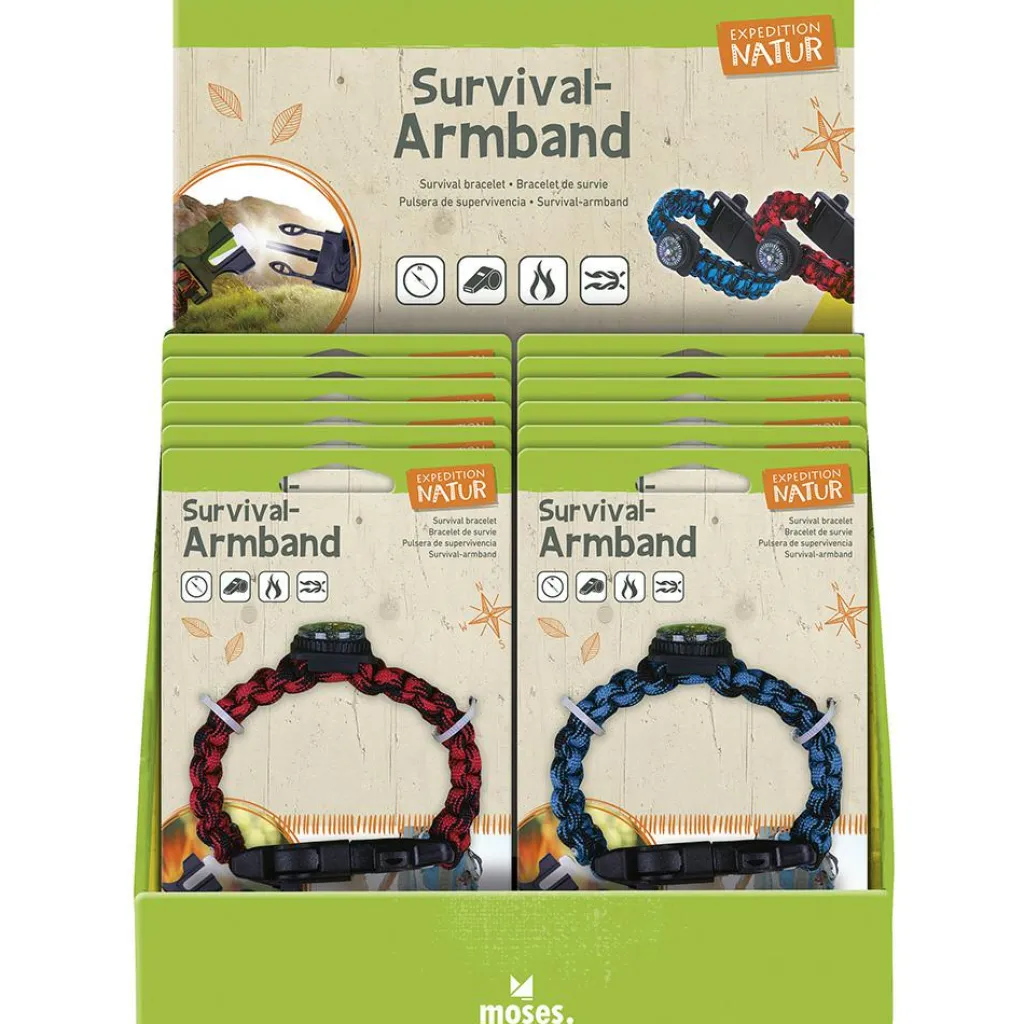 Overige Accessoires-Moses. Verlag Expeditie Natuur Survival armband assorti