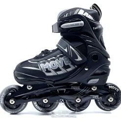 Inline Skates-Move Fast Uni verstelbare inline skates junior black