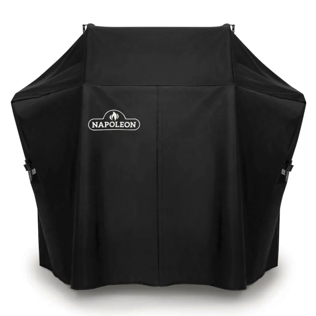 Accessoires-Napoleon barbecuehoes voor Rogue 425 zijtafels uitgeklapt