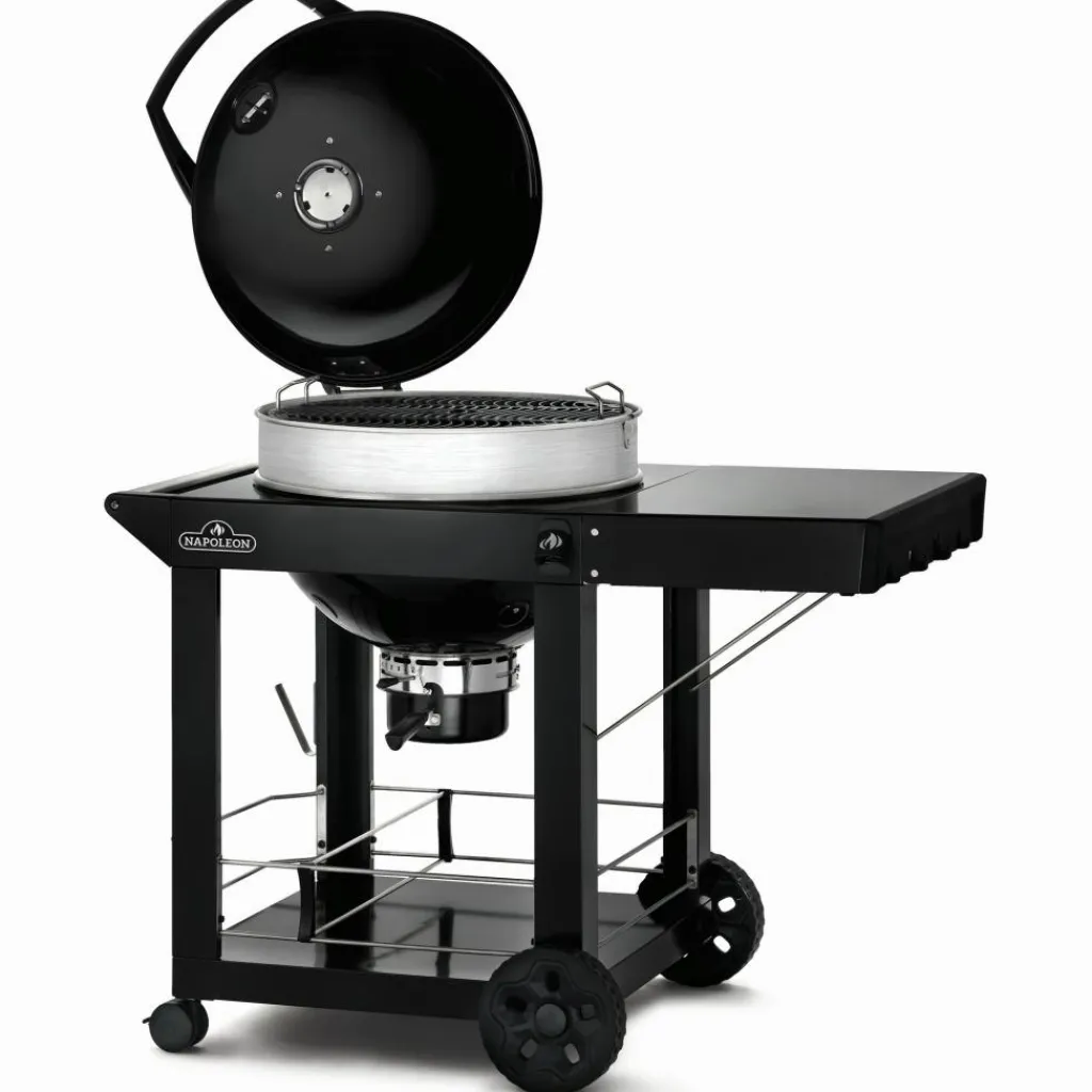 Napoleon PRO22 mobiele houtskoolbarbecue 57 cm black< Houtskool Bbq