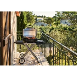Elektrische Bbq-Napoleon TravelQ PRO285EX elektrische barbecue black inclusief onderstel