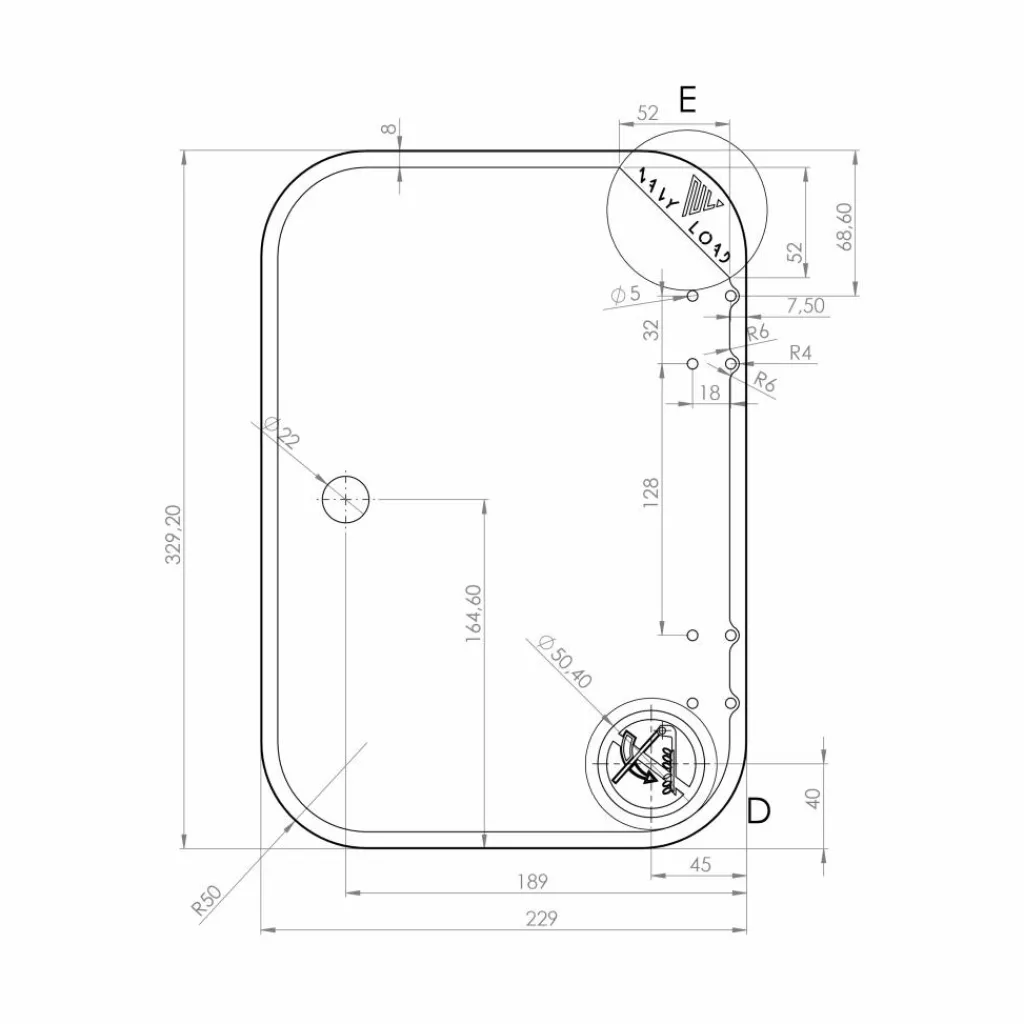 Navy Load Glasplaat voor Small 1-pits kookplaat< Kooktoestellen Inbouw