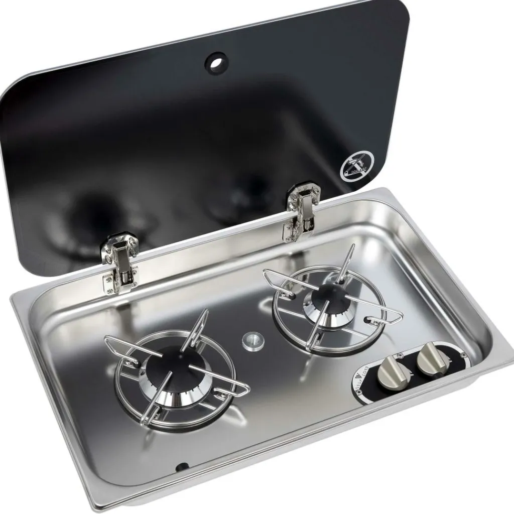 Navy Load 2-pits kookplaat met glazendeksel< Kooktoestellen Inbouw