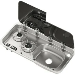 Navy Load 2-pits kook-spoelcombinatie rechts< Kooktoestellen Inbouw