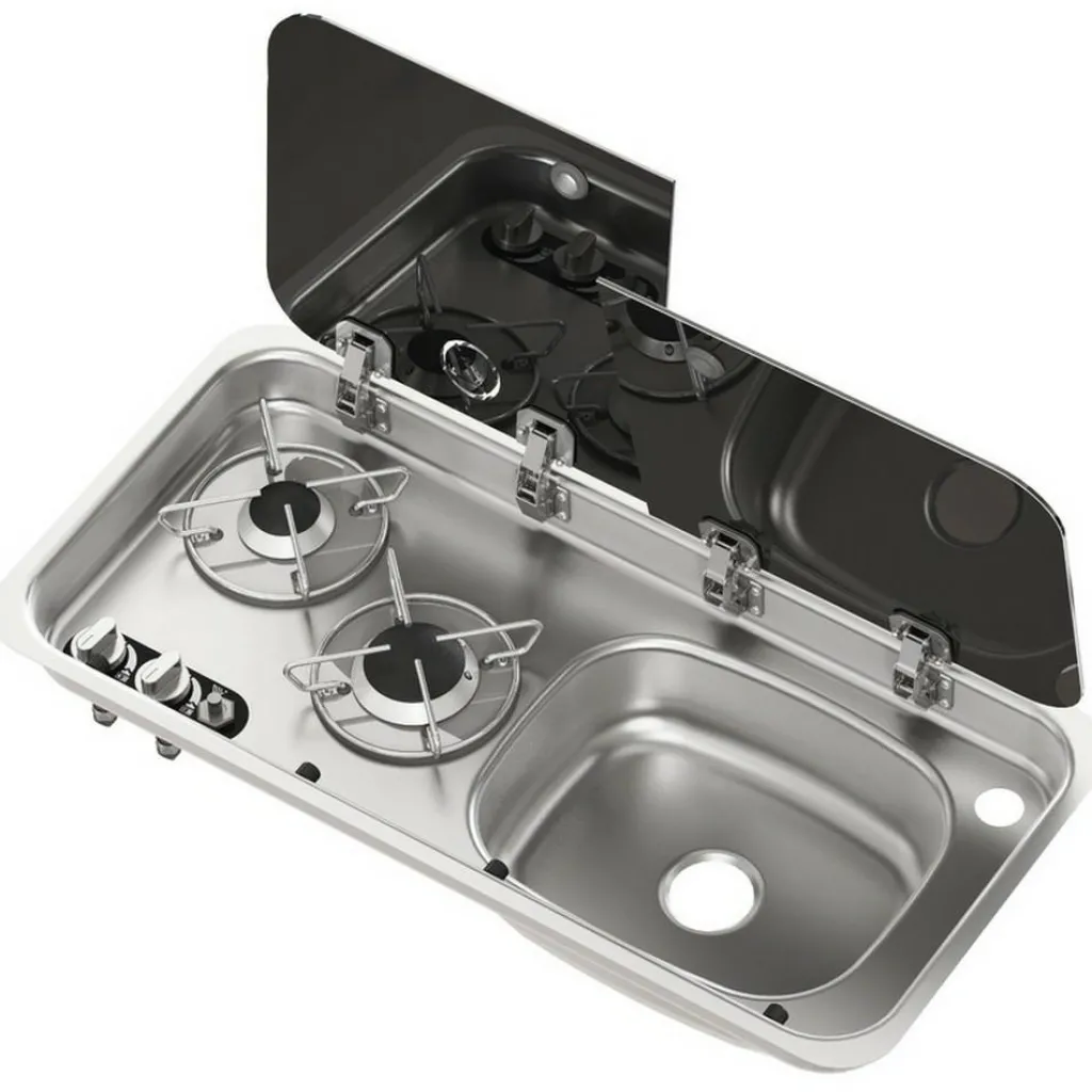 Navy Load 2-pits kook-spoelcombinatie rechts< Kooktoestellen Inbouw