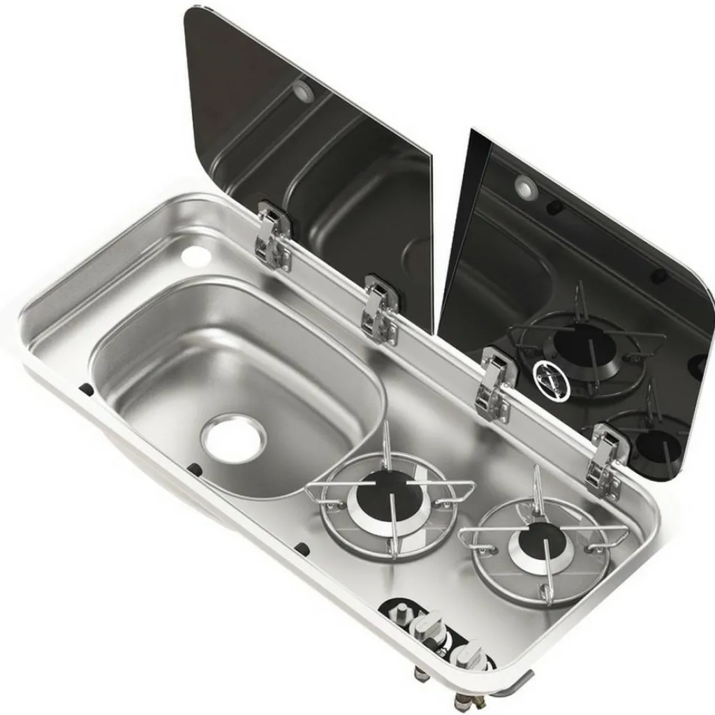 Navy Load 2-pits kook-spoelcombinatie links< Kooktoestellen Inbouw