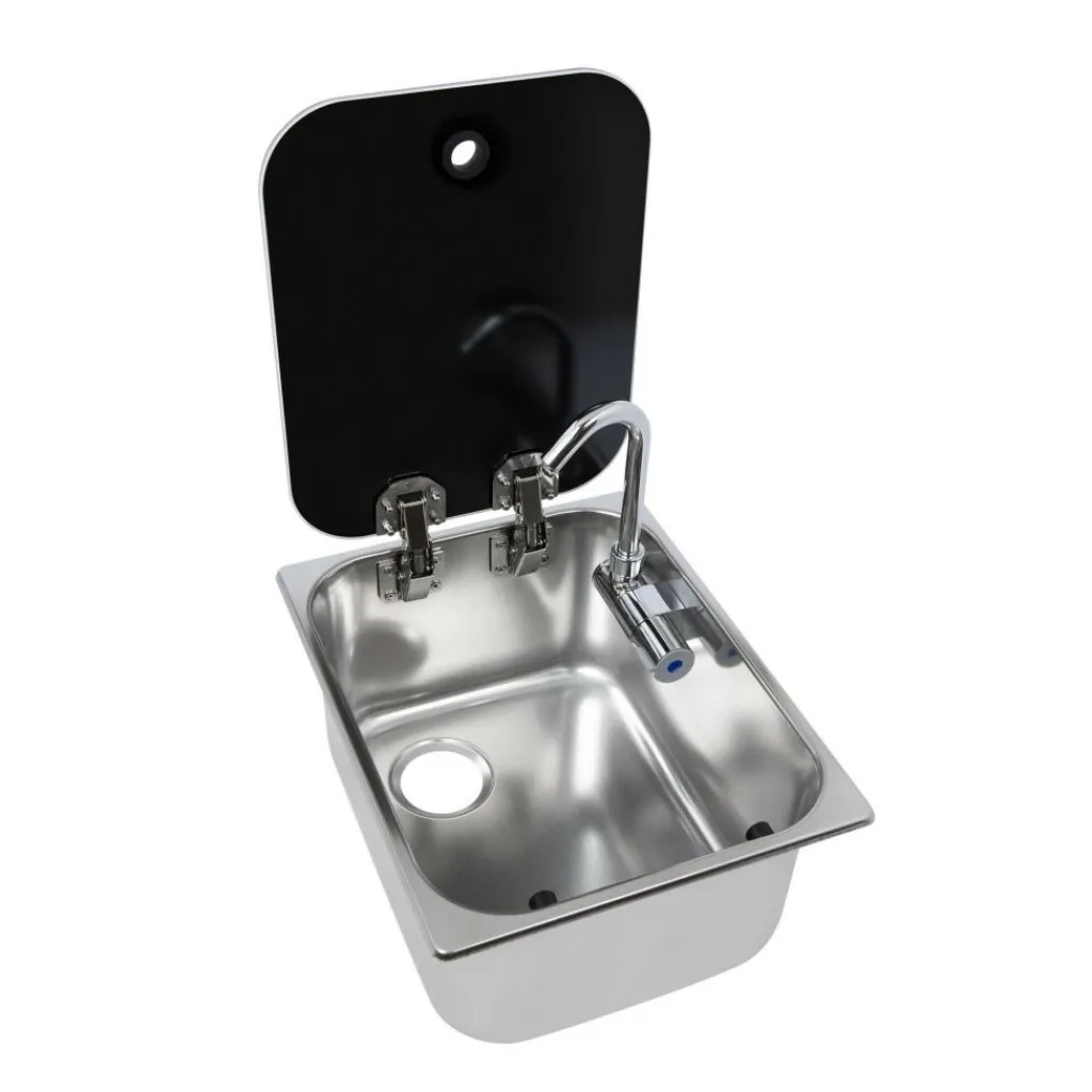 Navy Load Spoelbak met glazen deksel 320 x 260< Spoelbakken