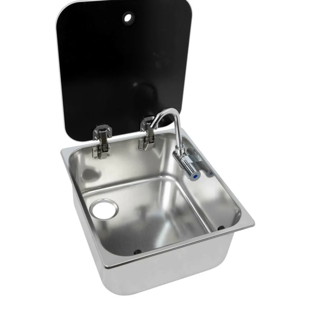 Spoelbakken-Navy Load Spoelbak met glazendeksel 350 x 320