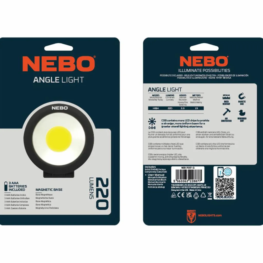 Nebo Angle Light werklamp zwart< Verlichting|Verlichting Batterijen