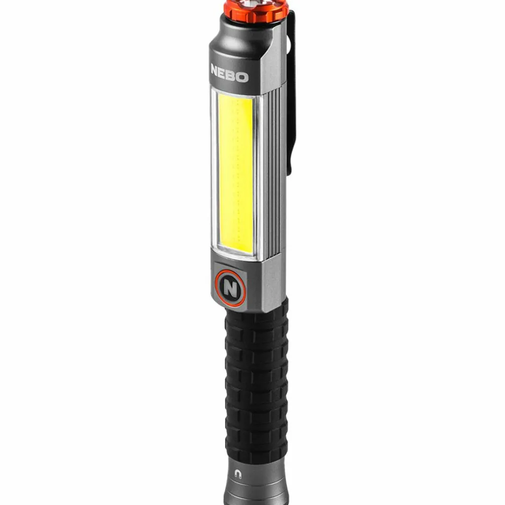 Verlichting|Zaklampen-Nebo Big Larry 3 Clam zaklamp zwart