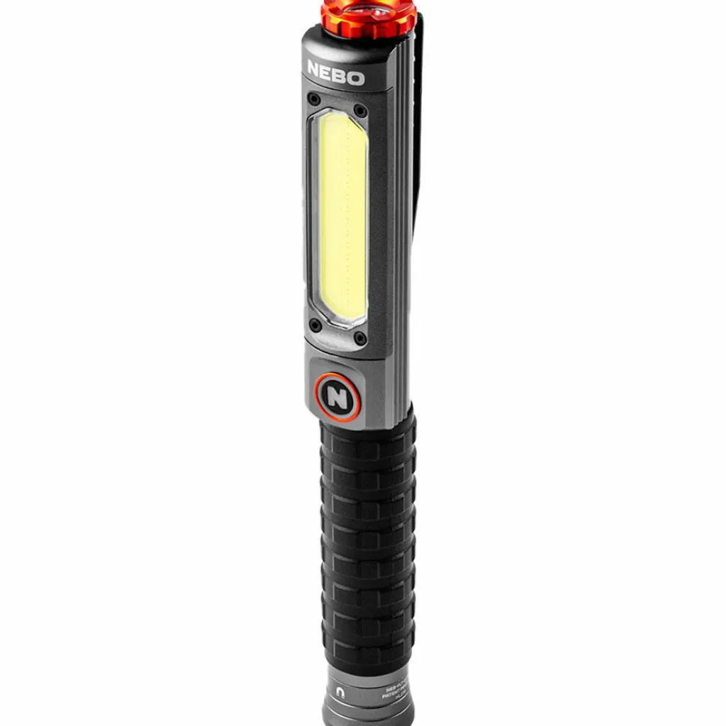 Nebo Big Larry Pro+ oplaadbare zaklamp grijs< Verlichting|Zaklampen