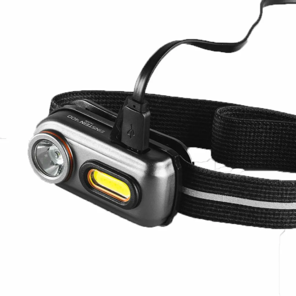 Nebo Einstein 400 oplaadbare hoofdlamp grijs< Verlichting|Hoofdlampen