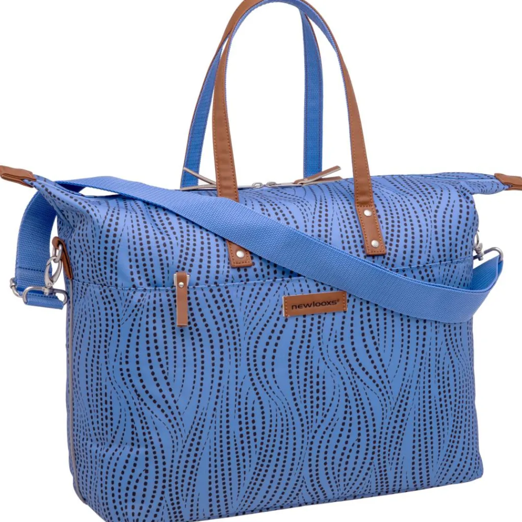 Fietstassen-New Looxs Alma Tendo fietstas 21 liter blue