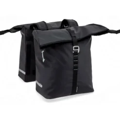 New Looxs Cantos Double fietstas 36 liter black< Fietstassen