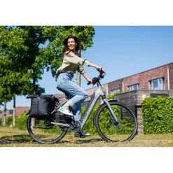 New Looxs  Cantos Double fietstas 36 liter black< Fietstassen