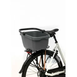 New Looxs  Clipper With Handle 28 liter fietsmand anthracite< Fietstassen