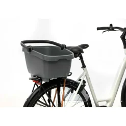 Fietstassen-New Looxs Clipper With Handle 28 liter fietsmand black