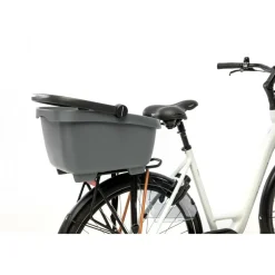 Fietstassen-New Looxs Clipper With Handle 28 liter fietsmand black