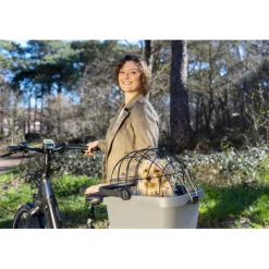 Fietstassen-New Looxs Clipper With Handle 28 liter fietsmand black