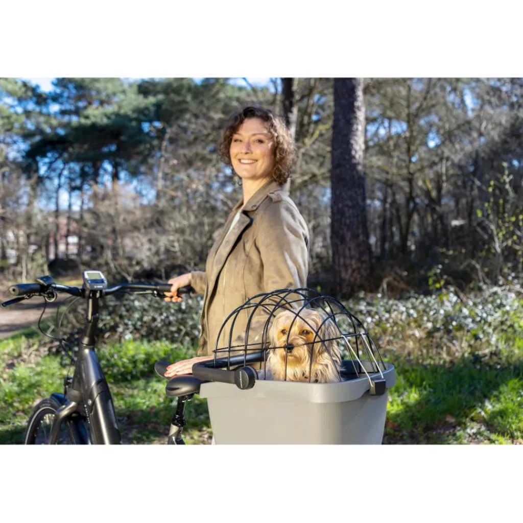 Fietstassen-New Looxs Clipper With Handle 28 liter fietsmand black