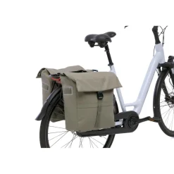 New Looxs  Leeds Double fietstas 38 liter taupe< Fietstassen