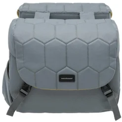 Fietstassen-New Looxs  Mondi Joy Double fietstas 38 liter quilted grey