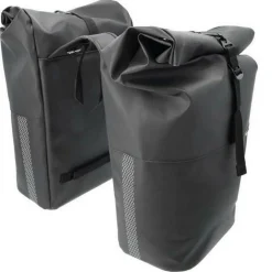 New Looxs  Nyborg Double fietstas 34 liter black< Fietstassen