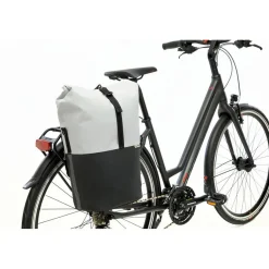 New Looxs  Nyborg Single 17 liter fietstas light grey black< Fietstassen