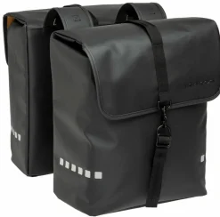 New Looxs  Odense Double fietstas 39 liter black< Fietstassen