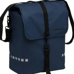 New Looxs  Odense Single fietstas 17,5 liter dark blue< Fietstassen