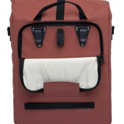 Fietstassen-New Looxs  Odense Single fietstas 17,5 liter rust